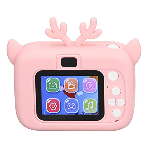 2-Zoll-Kinderkamera 20 MP HD-Videofotografie -Digitalkamera Eingebauter Akku USB-Aufladung (Rosa Gelb) von Kikumi