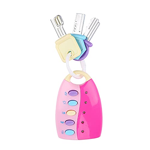 Baby Spielzeug Smart Key Fernbedienung Auto Control Musical Pretend Spielen für Kinder Bildung Spielzeug (Rosa) von Kikumi