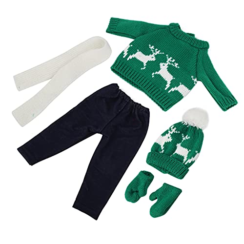 Babypuppenkleidung, Weihnachtspullover, Hosen, Mützen, Accessoires für 18-Zoll-Puppen (Q18-785) von Kikumi