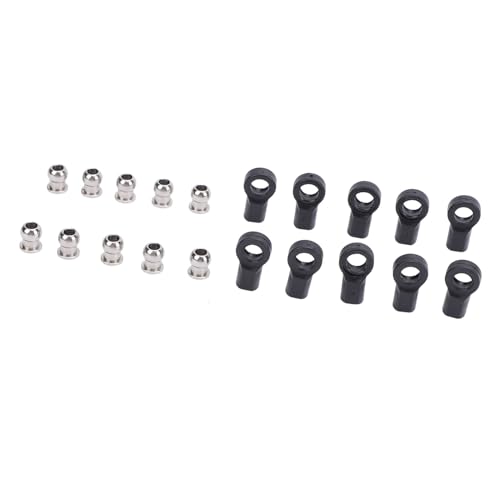 Kikumi 10PCS RC Link Stange Enden M3 Spurstangenkopf Ball Kopf Halter Link 1/10 Crawler Enden Verknüpfung für Axial SCX10 I II III von Kikumi