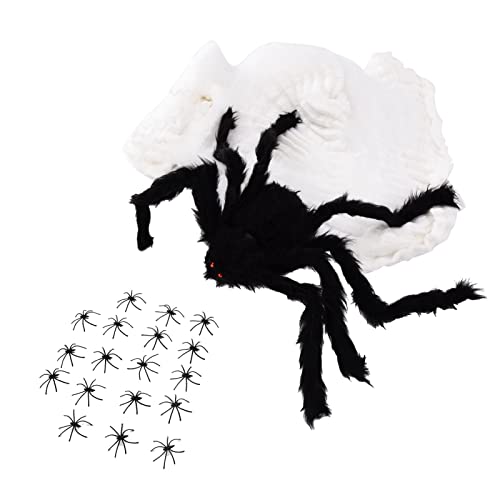 Kikumi Decorative Spider Spook House Künstliche Spinne mit Falschem Spinnweb für die Festival -Dekoration der Party Halloween Kikumi Decorative Spider Spook House Künstliche Spinne mit Falschem Spinnweb für die Festival -Dekoration der Party Halloween von Kikumi