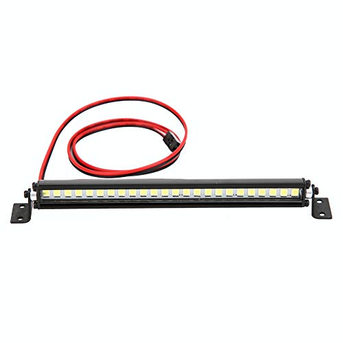 Kikumi Licht 12×2×1 24 Dachlichter Dachdekoration RC-Zubehör Passend SCX10 10 4WD Carblack 10 RC Licht 146 Mm (Schwarz) von Kikumi