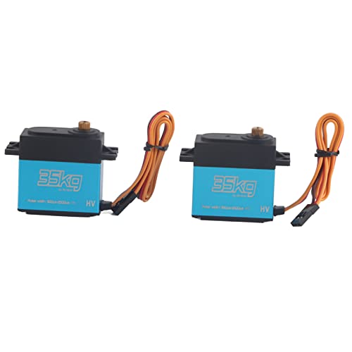 Kikumi RC-Motor 35 Kg Servo Wasserdicht 10×8×5 2 Stück 35 Kg Kernloser Motor Digitalservo Vollmetallgetriebe Servo Wasserdicht 10 RC-Autos 35 Kg Servo 35 Kg Servo Wasserdicht von Kikumi