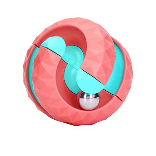 Rotierender Ball, Fidget Toy Ball, Lustiger Stressabbau, Rotierender Ball, Puzzle, Sensorisches Spielzeug für und Erwachsene (Rosa) von Kikumi