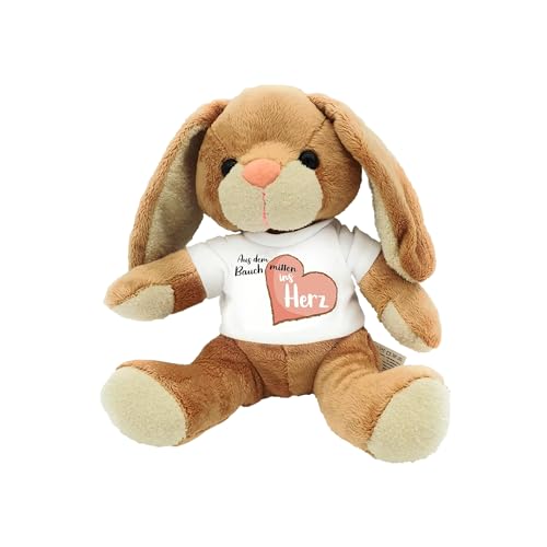 Kilala personalisierter Hase Kuscheltier zur Geburt mit Wunschname Babygeschenk Geburtsgeschenk patentane Patenonkel arbeitskollegen Mitarbeiter (Aus dem Bauch) von Kilala