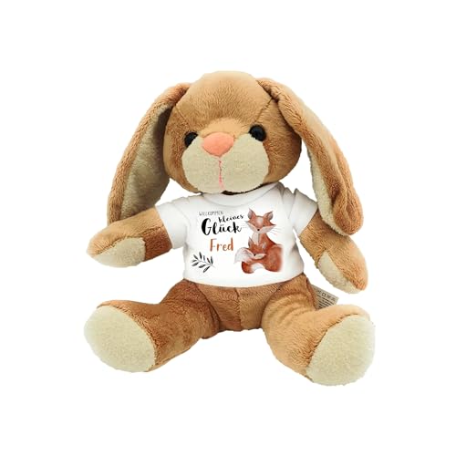 Kilala personalisierter Hase Kuscheltier zur Geburt mit Wunschname Babygeschenk Geburtsgeschenk patentane Patenonkel arbeitskollegen Mitarbeiter (Fuchs) von Kilala