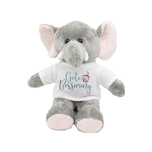 Kuscheltier Elefant Gute Besserung Trostspender für Groß & Klein bei Krankheit Tröster krankes Kind, Mama, Papa, Oma, Opa (Gute Besserung) von Kilala