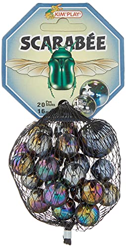 Kim'Play 500833 Set of 20 + 1 Beads, Scarab, Multicolor von Kim'Play