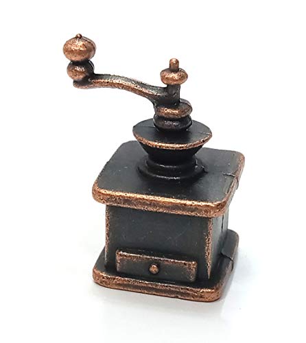 Miniatur Kaffeemühle aus Metall. Für 1:12 Puppenstuben 2,5x1,5 cm von Kimmerle