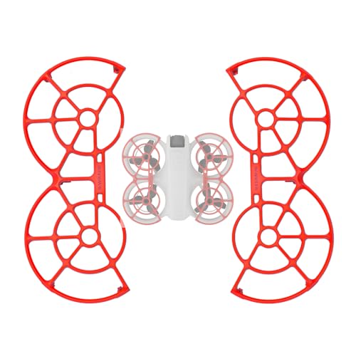 Kimyoaee Propellerschutz für DJI Neo Mini Drohne Zubehör Propeller Protector Anti-Kollisionsringe Stoßstange (Rot) von Kimyoaee