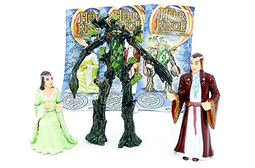 Kinder Überraschung, Alle DREI HDR Figuren aus dem Kalender. Arwen - Elrond und Baumbart von Kinder