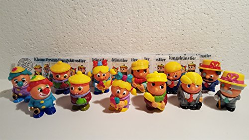 Kinder Überraschung, KLEINE VERWANDLUNGSKÜNSTLER - 12 Figuren mit Allen Farbvarianten und Allen BPZ : (Serie von 1997) von Kinder