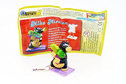 Kinder Überraschung, Mike Mission mit Aufkleber auf Folie (Mission Maulwurf 2) von Kinder Überraschung