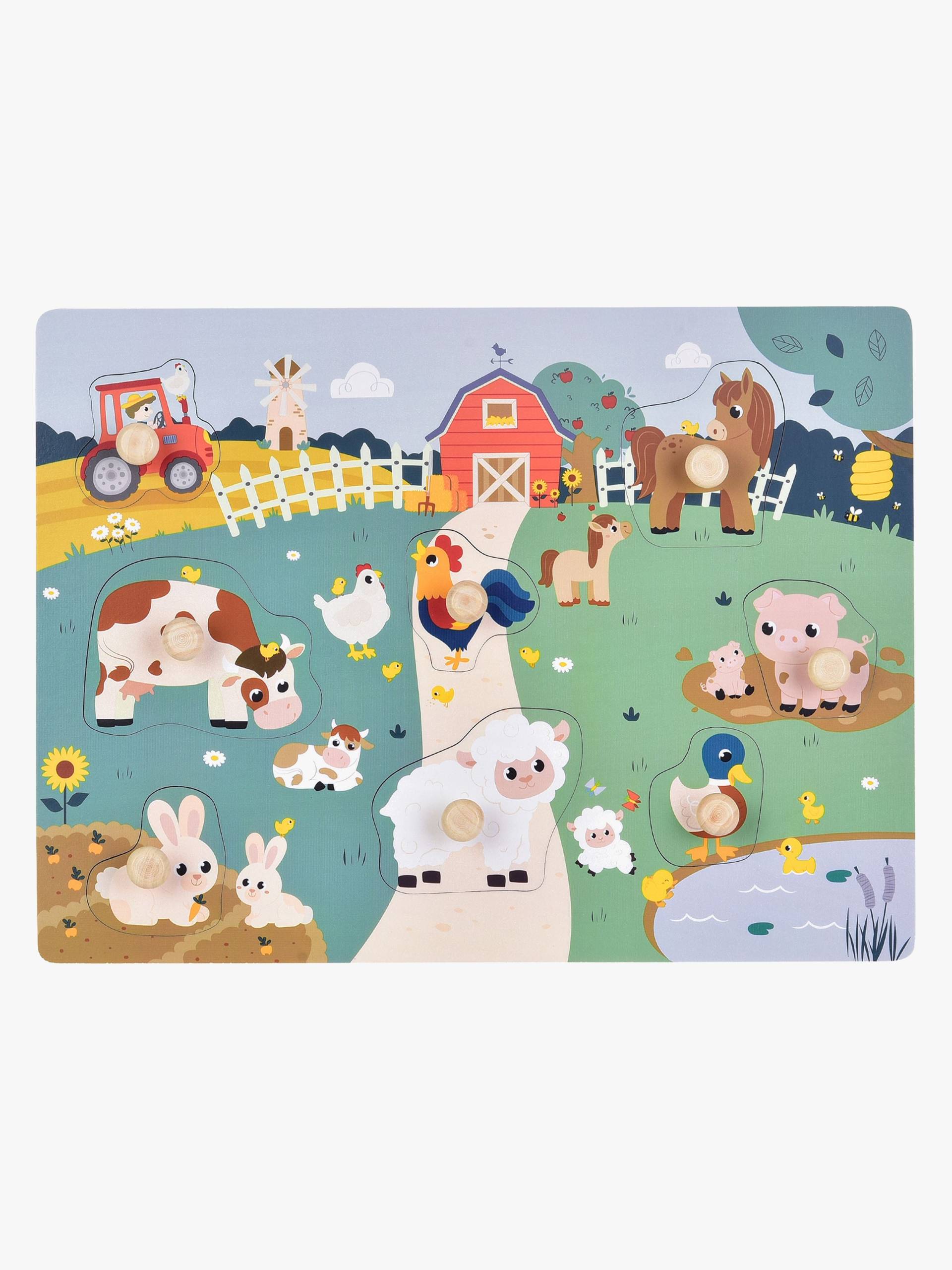 Kinder and Kids Knopfpuzzle Bauernhof Kinder and Kids Knopfpuzzle Bauernhof von Kinder and Kids