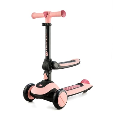 Kinderkraft 2 in 1 Laufrad & Roller HALLEY rose pink von Kinderkraft