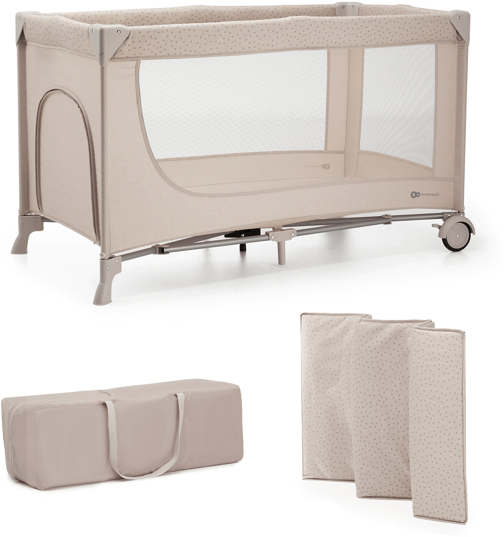 Kinderkraft JOY 2 Reisebett, Beige von Kinderkraft