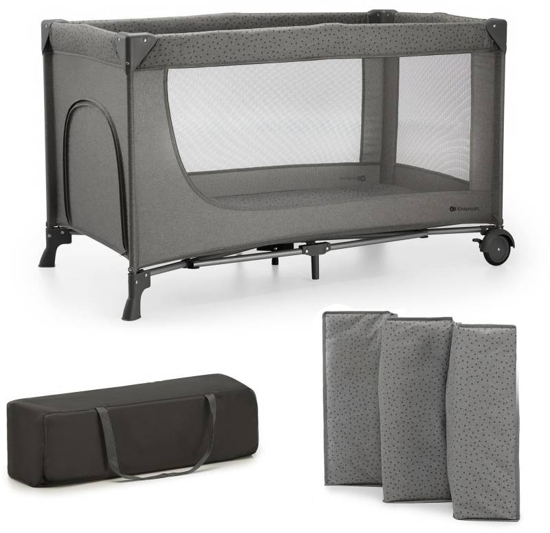 Kinderkraft JOY 2 Reisebett, Dark Grey von Kinderkraft