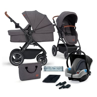 Kinderkraft Kinderwagen B Tour 3 in 1 Mink Pro Dark Grey von Kinderkraft