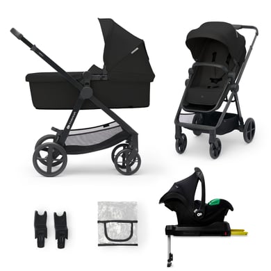 Kinderkraft Kinderwagen Newly Mink Pro 4 in 1 Classic Black + Base von Kinderkraft