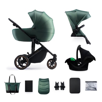 Kinderkraft Kinderwagen Prime2 3in1 Mink Pro Dark Green von Kinderkraft