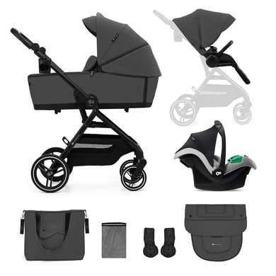 Kinderkraft Kinderwagen YOXI 3in1 Moonlight Grey von Kinderkraft