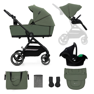 Kinderkraft Kinderwagen YOXI 3in1 Mystic Green von Kinderkraft