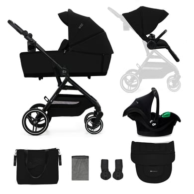 Kinderkraft Kinderwagen YOXI 3in1 Pure Black von Kinderkraft