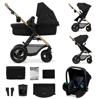 Kinderkraft Kombikinderwagen 3 in 1 MOOV 2 Air Pure Black von Kinderkraft