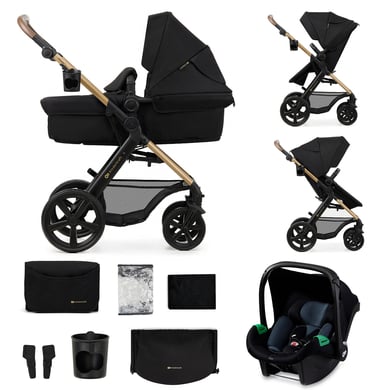 Kinderkraft Kombikinderwagen 3 in 1 MOOV 2 Pure Black von Kinderkraft