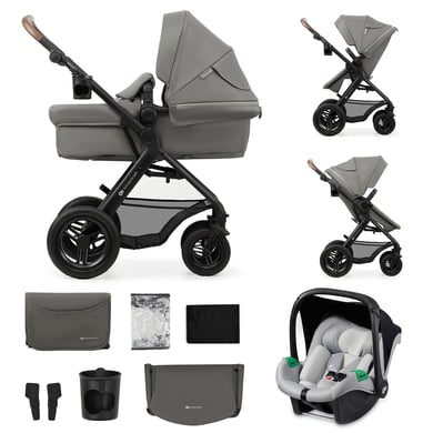 Kinderkraft Kombikinderwagen 3in1 MOOV 2 Air Light Grey von Kinderkraft