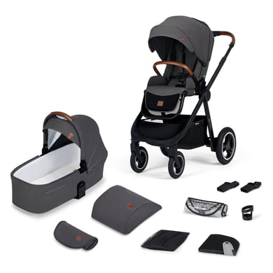 Kinderkraft Kombikinderwagen EVERYDAY 2 in 1 dark grey black frame von Kinderkraft