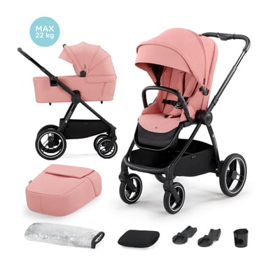 Kinderkraft Kombikinderwagen NEA 2 in 1 ash pink von Kinderkraft