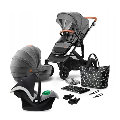 Kinderkraft Kombikinderwagen PRIME 2 3in1 Shadow Grey von Kinderkraft