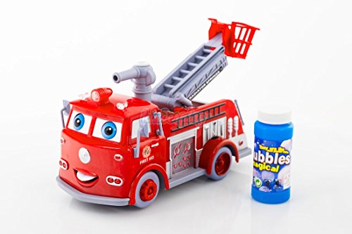 Kinderplay Feuerwehrauto mit Seifenblasen und Sound KP1565 Feuerwehr Truck Auto Spielzeug von Kinderplay