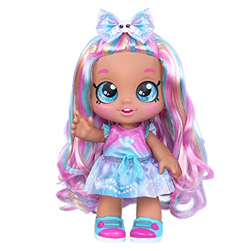 Kindi Kids Pearlina Summer Ice Cream Scented Big Sister Official 10 Inch Toddler Doll with Bobble Head, Big Glitter Eyes, Changeable Clothes and Removable Shoes von Kindi Kids