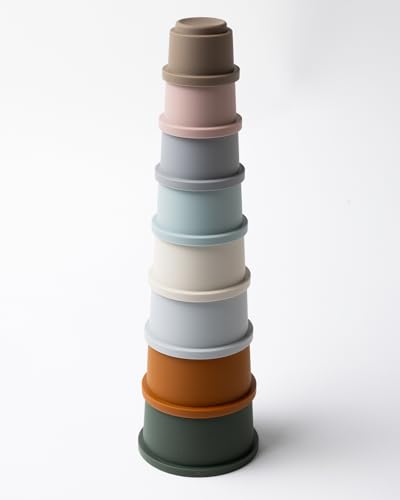 Kindsgard Stapelbecher Baby „silstacky“ – 8-teiliges Set aus Silikon – bunt, LFGB Zertifiziert – fördert Motorik & Koordination – BPA-frei, platzsparend & hygienisch Kindsgard Stapelbecher Baby „silstacky“ – 8-teiliges Set aus Silikon – bunt, LFGB Zertifiziert – fördert Motorik & Koordination – BPA-frei, platzsparend & hygienisch von Kindsgard