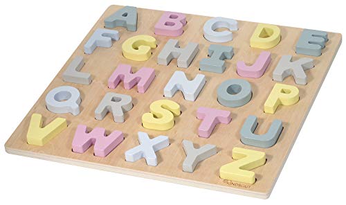 Kindsgut ABC-Puzzle, Buchstaben Holzpuzzle in dezenten Farben, Hanna von Kindsgut