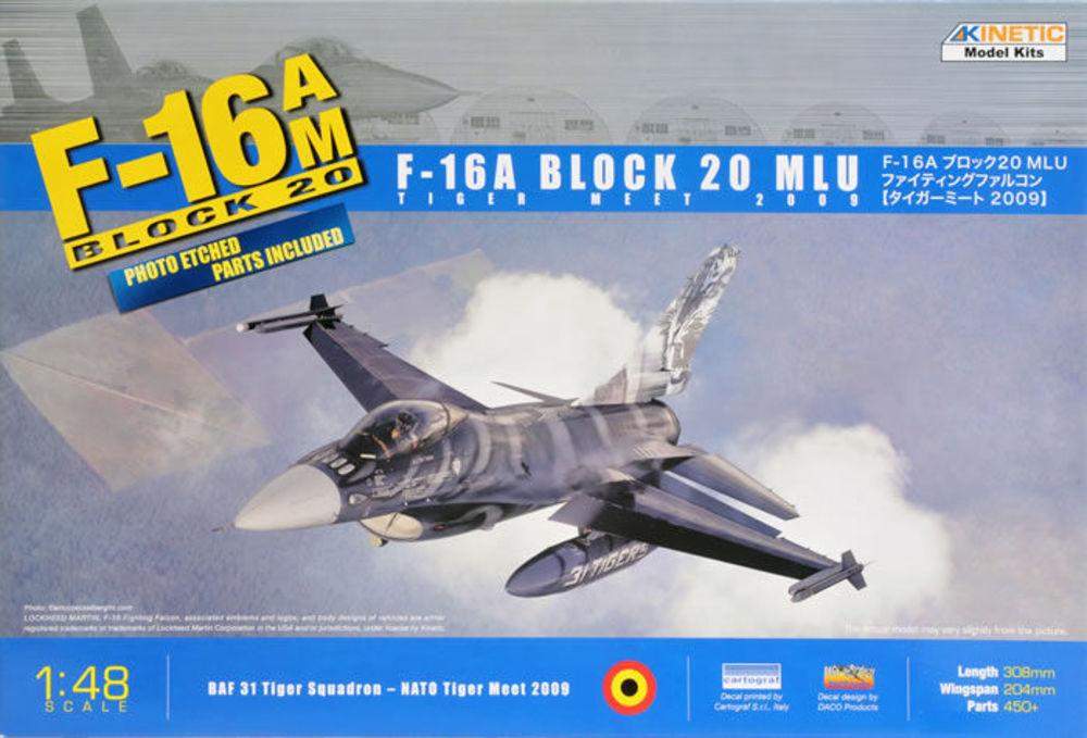 F-16A Tiget Meet 2009 (W/PE) von Kinetic Model Kits