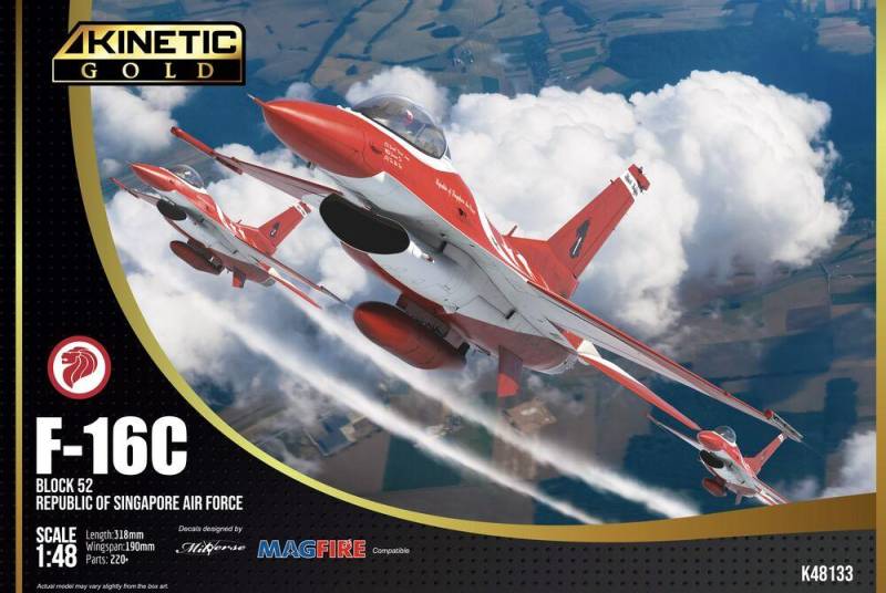 RSAF F-16C Black Knight von Kinetic Model Kits