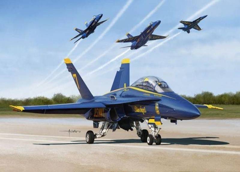 USN BLUE ANGLE 2017 F/A-18A/B/C/D von Kinetic Model Kits