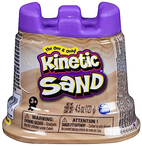 Kinetic Sand Burgenförmchen - mit 141 g magischem kinetischem Sand aus Schweden, unterschiedliche Farbvarianten, Keine Farbauswahl möglich von Kinetic Sand