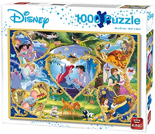 King 55829 Disney All Other Movie Magic Puzzle 1000 Teile, Blau Karton von King International