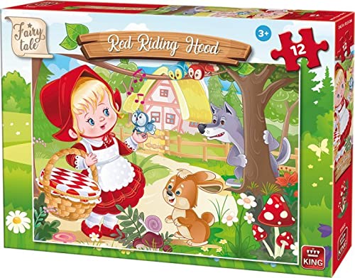 King Fairy Tale Red ridinghood Puzzle 55922 3+ Jahre von King International