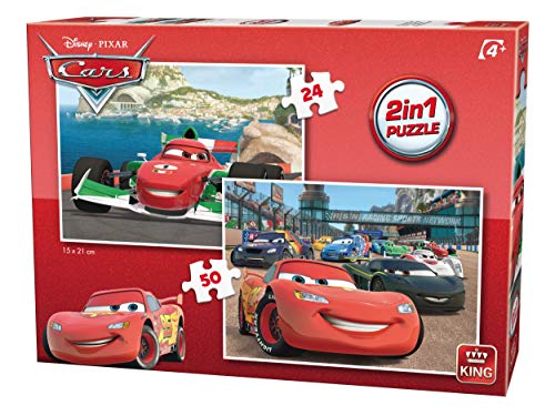 KING 5415 2-in-1 Disney Cars Puzzle von King International