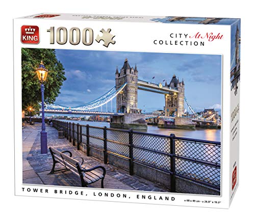 King International 55939 Tower Bridge London Puzzle 1000 Teile, Farbig von King International