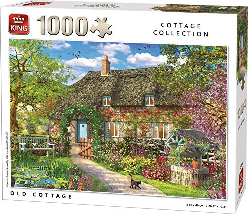 King 55956 Puzzle Old Cottage 1000 Teile, Farbig von King