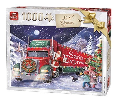 KING 5618 Santa Express Puzzle, Weihnachts-Puzzle, 1000 Teile von King International