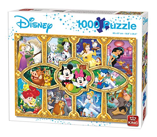 King KNG05279 Magical Disney All Other 1000 Teile Puzzle Magische Momenten, Blau Karton, 68 x 49 cm von King International