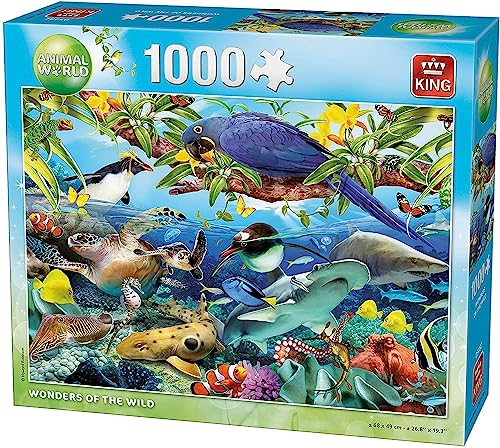 King kng05482 Animal World Wonders of The Wild Puzzle (1000 Teile) von King International