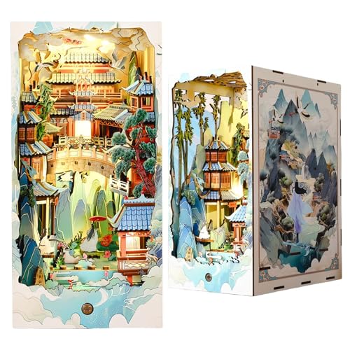 Chinesische klassische traditionelle Kultur DIY Book Nook (Penglai Fairyland) von KingStora